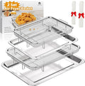 Air Fryer Basket for Oven, 2 Set Air Fryer Tray and Pan by YEPATER