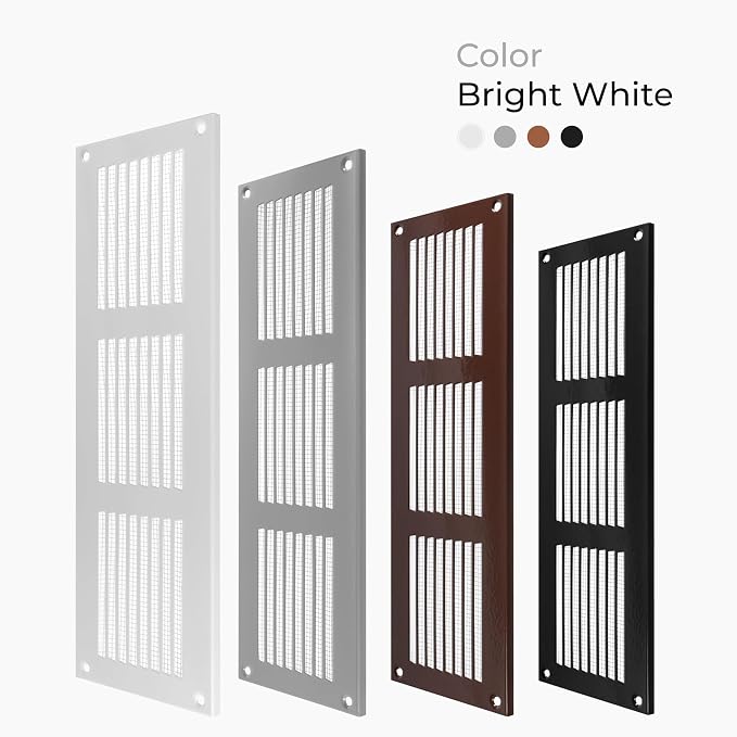 HVAC OV 12" x 4" Inch White Metal Vent Cover – Ceiling Vents Covers - Image 6