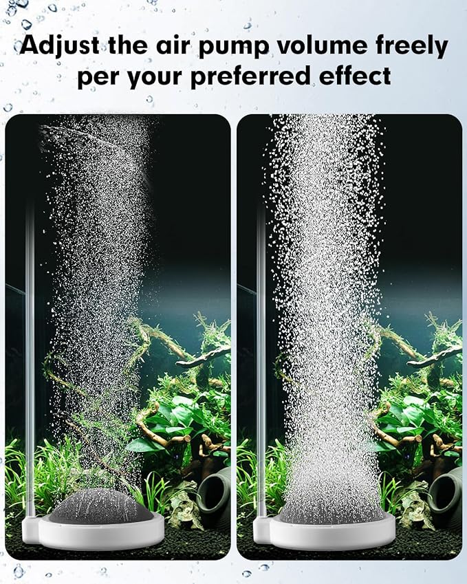Air Stone for Aquarium Fish Tank Bubbler, 3.2 Inch Nano Air Bubble Stone - Image 3