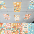 6Pcs Fluorescent Light Covers for Classroom Ceiling Lights, 4 x 2 Feet by Hallswl