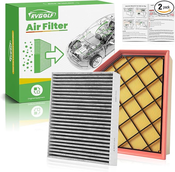 Engine+Cabin Air Filters Fit for 2020-2026 Cadillac CT4, 2020-2026 Cadillac CT5 by RVgolf