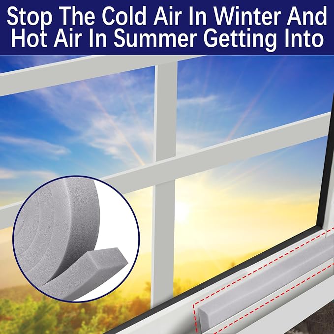 Tlswshsy 2 Pcs Air Conditioner Foam Tape-2'' x 1'' x 6.5 Ft Foam Air - Image 7