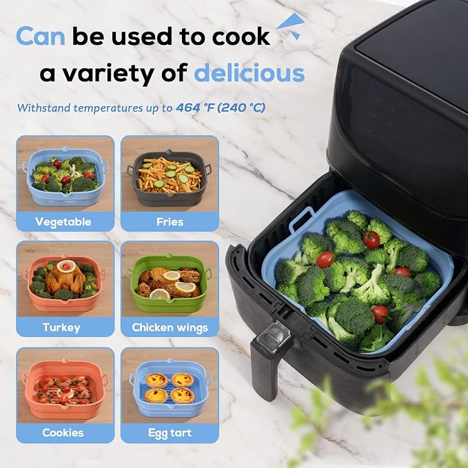 Silicone Air Fryer Liners Square - Image 7