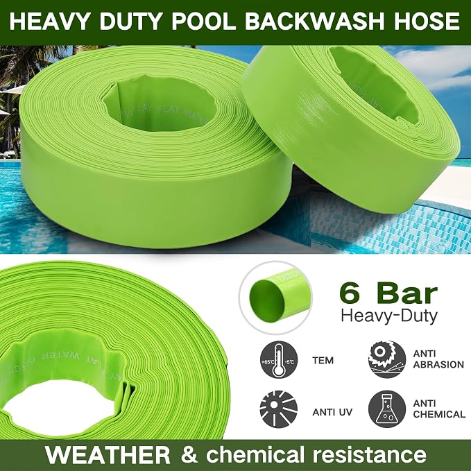 Eastrans 1-1/2'' x 25 FT Pool Backwash Hose - Image 4