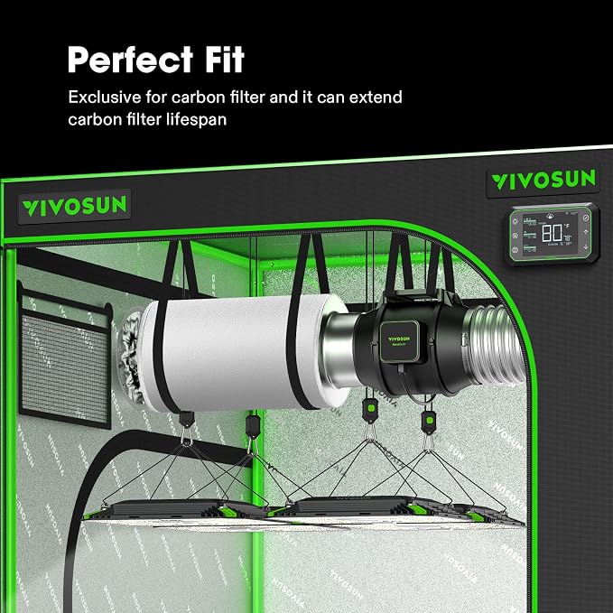 VIVOSUN 6 Inch Prefilter for 6" Carbon Filter, 13.78" Long - Image 6