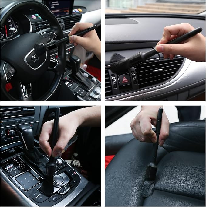 HMPLL 10pcs Detailing Brush Set, Including 5 car Cleaning Brush, 3 Wire Brush - Image 5