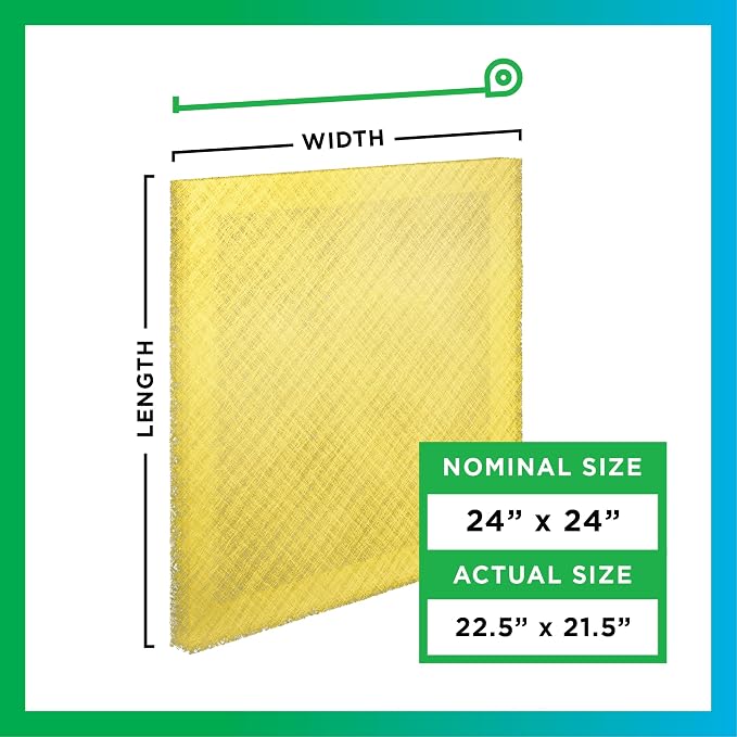 Filterbuy 24x24 Air Cleaner Filter Replacement Pads - Image 2