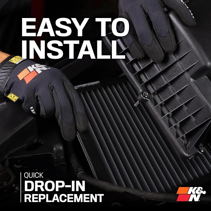K&N Performance Diesel Dryflow Lifetime Engine Air Filter: Increase Power: - Image 8