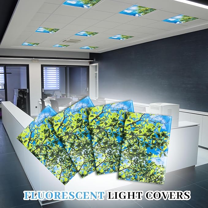 VIHOSE 4 Pcs 2 x 2 Feet Fluorescent Light Covers - Image 6