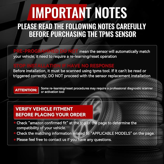 CARORAV TPMS Sensor GM, 315MHz OE Replaces - Image 3