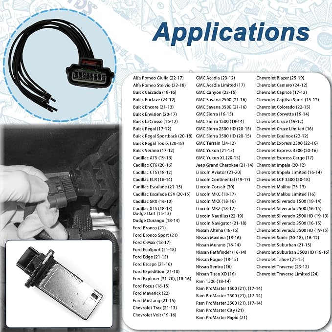 8-Pin Mass Air Flow Sensor Wiring Harness - Image 7