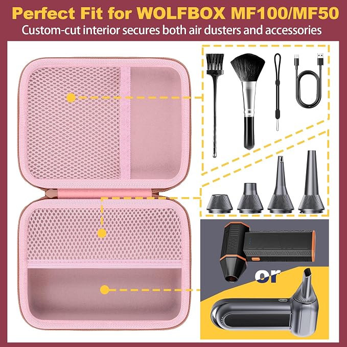 khanka Hard Storage Case for WOLFBOX MF200/MF100/MF50 Electric Air Duster - Image 5