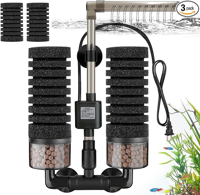Upgrade Aquarium Electric Power Sponge Filter by DEGGOXAquariumlife