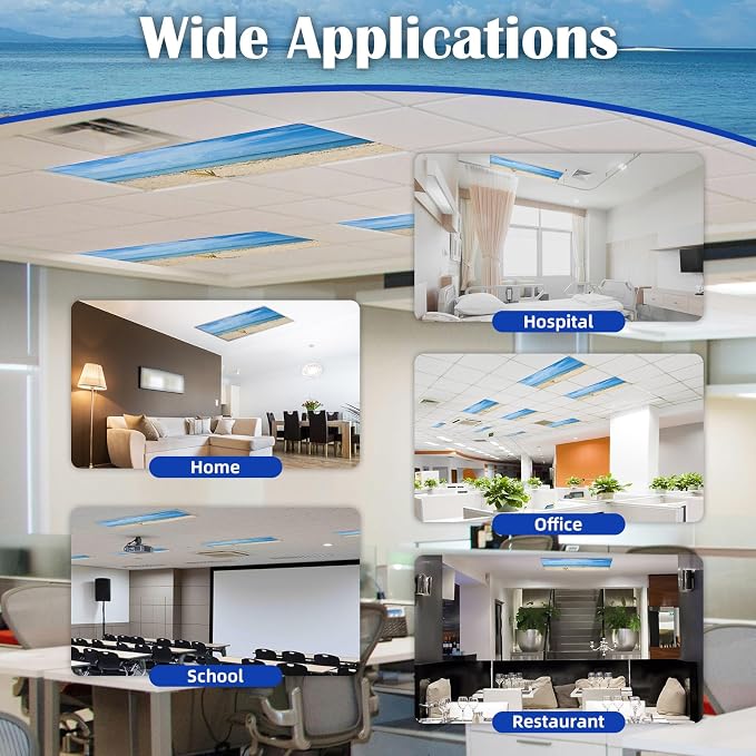 ANGSYLTH 8 Pcs Fluorescent Light Covers - Image 6