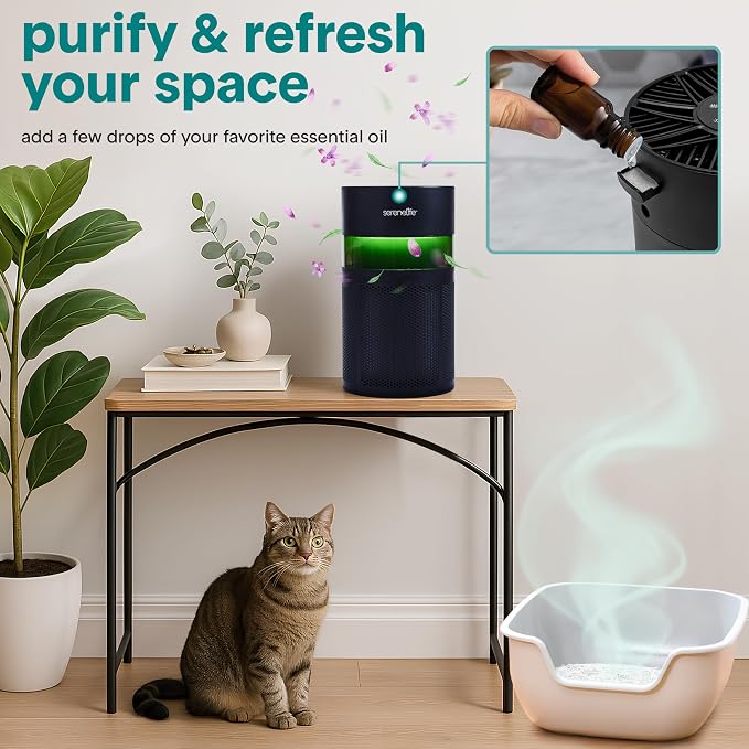 SereneLife HEPA Air Purifier for Home, Compact Quiet Air Purifier - Image 4