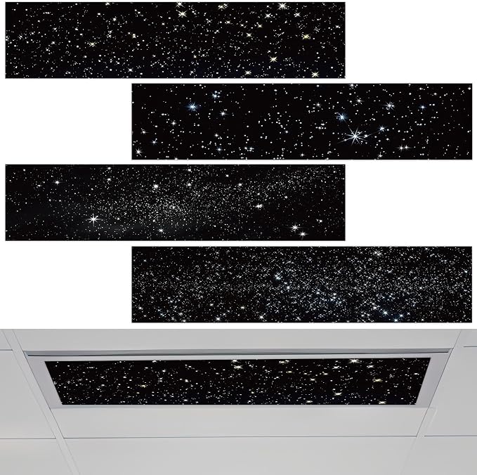 4 Pcs Fluorescent Light Covers by Wiooffen
