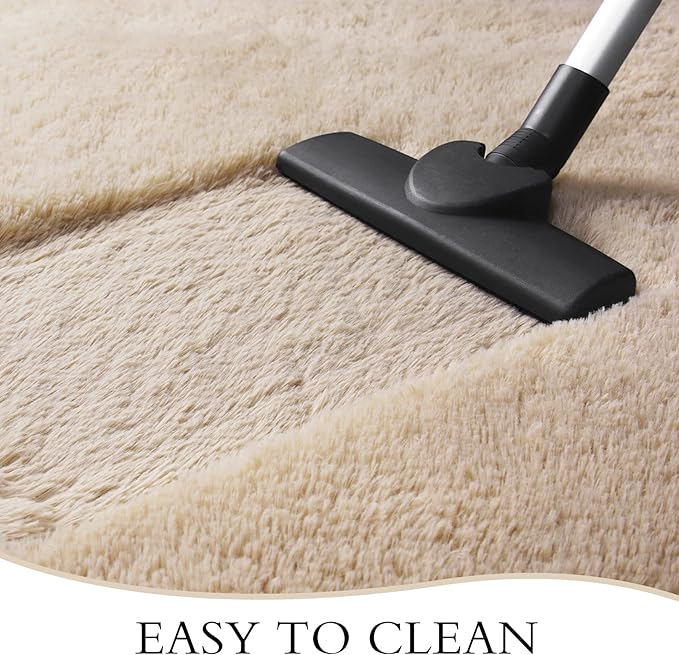Chicrug Soft Runner Rugs for Bedroom Living Room Plush Fluffy Rug 2x7 Feet, Shag Furry Area Rug Carpet Non Shedding for Nursery Children Kids Girls Room Home Decorative, Camel
