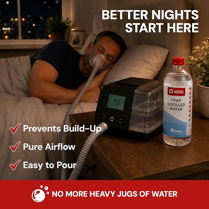 Resway American Red Cross CPAP Distilled Water Travel Bottles - Image 3