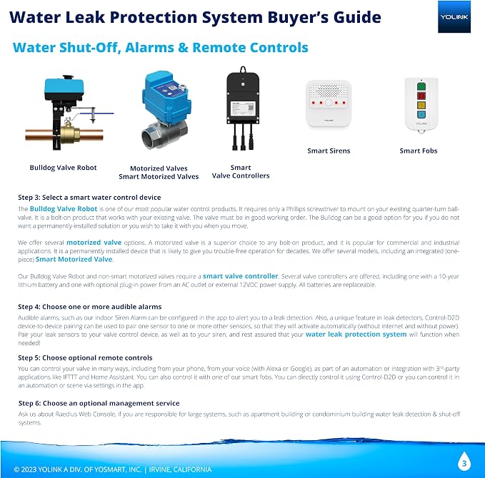YoLink Water Leak Sensor 2, 1/4 Mile World's Longest Range Smart Home Water - Image 5