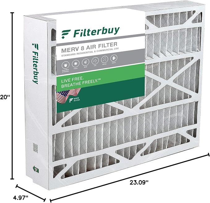 Filterbuy 21x23.5x5 Air Filter MERV 8 Essential Dust & Allergy Defense - Image 10
