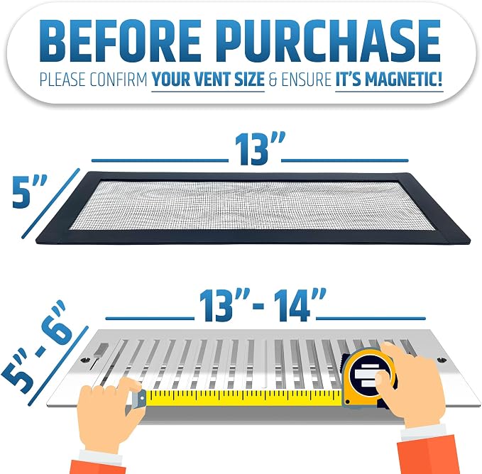 Powerful Magnetic Vent Screen Mesh Covers that Will Never Move or Fall - Image 2