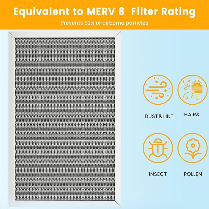 16X25x1 HVAC Furnace Air Filter, Lasts a Lifetime, Merv 8, the Last HVAC Filter - Image 3
