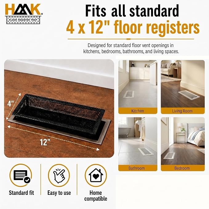 HAAK Floor Vent Filters 4x12, Vent Screens - Image 8