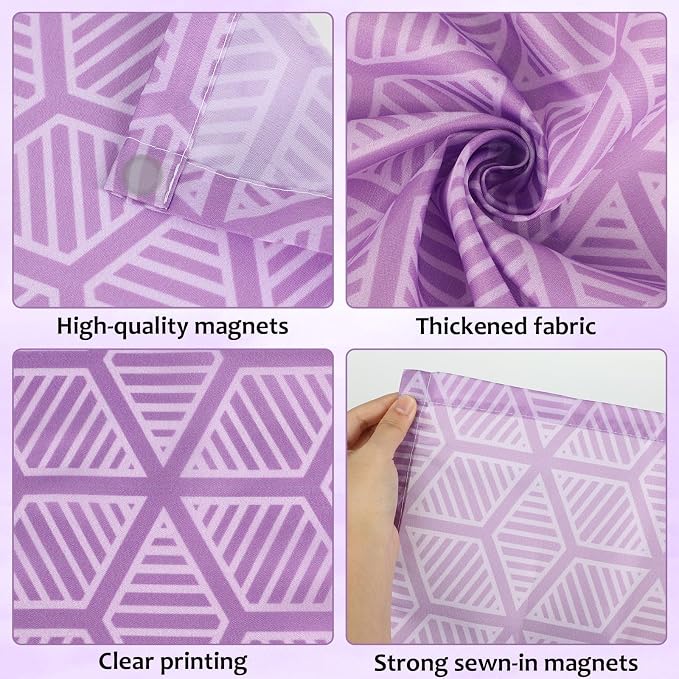 QOUBAI 8 Pcs Fluorescent Light Covers, 4x2 Feet Magnetic Light Cover - Image 3
