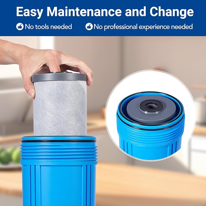 Whole House Activated Carbon Fiber Replacement Filter Cartridge, Fit - Image 5