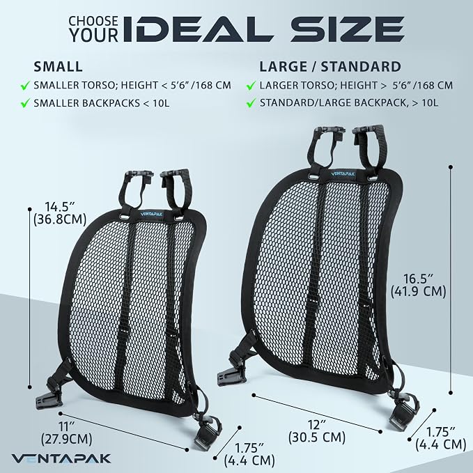 VentaPak Lightweight Ventilation Backpack Spacer - Image 5