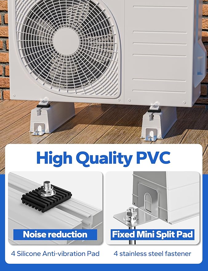 Mini Split Condenser Pad: Floor Mounting Base Pad 15.74''L, Mini Split Pad - Image 4