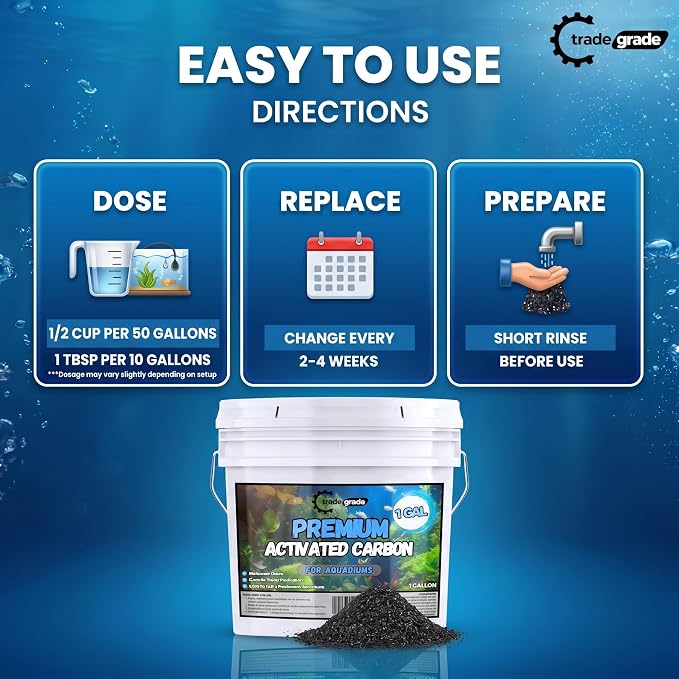 TradeGrade Activated Carbon Aquarium – 15lb Bucket Granulated Activated Charcoal - Image 6