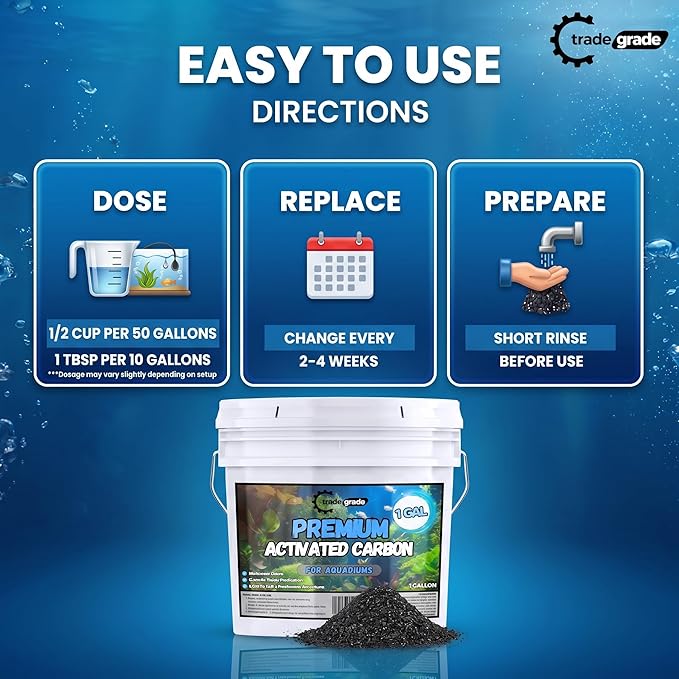 TradeGrade Activated Carbon Aquarium – 10lb Bucket Granulated Activated Charcoal - Image 6