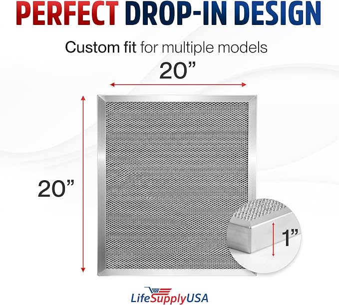 20x20x1 Electrostatic Air Filter, MERV 8, Reusable Furnace AC/HVAC Filter - Image 6