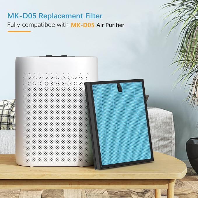 2 Pack MK-D05 Air Filter Replacement - Image 2