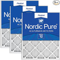 Nordic Pure 24x24x1 Pleated MERV 12 Air Filters 3 Pack by NordicPure