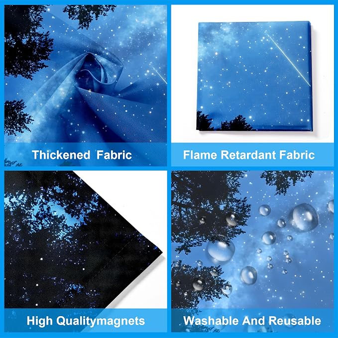 Fluorescent Light Covers-2 Pack 4 x 2 Feet Magnetic Ceiling Light Cover Room - Image 4