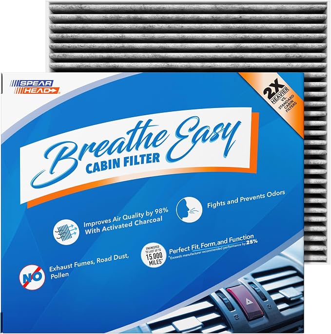 Spearhead Odor Defense Breathe Easy Cabin Filter, Fits GV60, Ioniq 5, Santa Cruz by SPEARHEAD