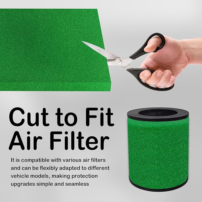 Cut to Size Air Filter Foam 16.7''x14.76''x5/8'', Reusable Foam Filter Material - Image 5
