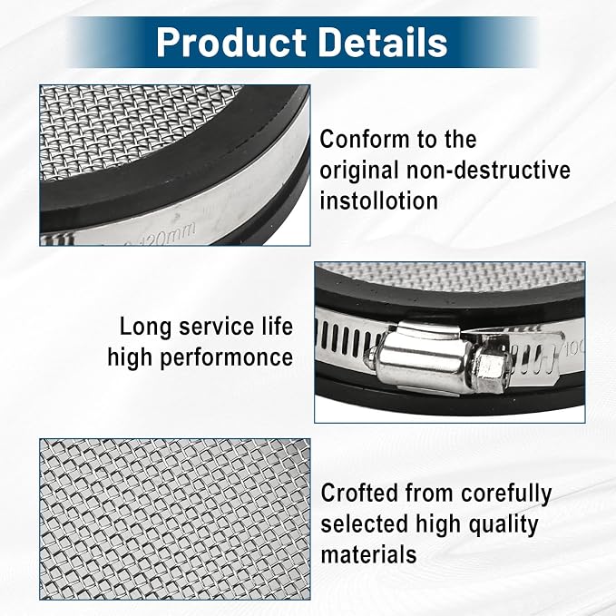 4 Inch Turbo Inlet Guard Screen Universal 102mm Stainless Steel Turbo Air - Image 3
