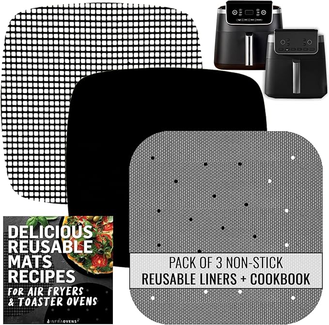 INFRAOVENS Air Fryer Reusable Liners by INFRAOVENS