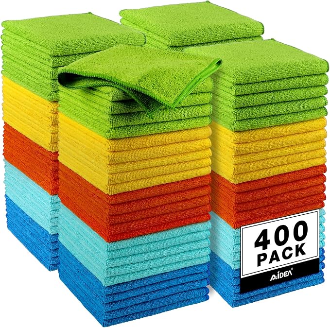 AIDEA Microfiber Cleaning Cloth, Microfiber Towels by AIDEAHOME