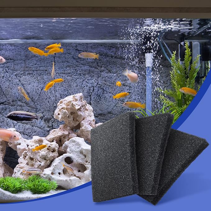 Tondiamo 3 Pieces Aquarium Sponge Filter Pad Media Cut to Fit Foam - Image 3
