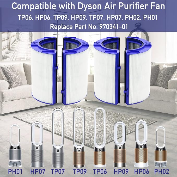 2 PACK Filter Replacement for Dyson TP06 HP06 PH01 PH02 HP07 TP07 HP09 TP09 - Image 5