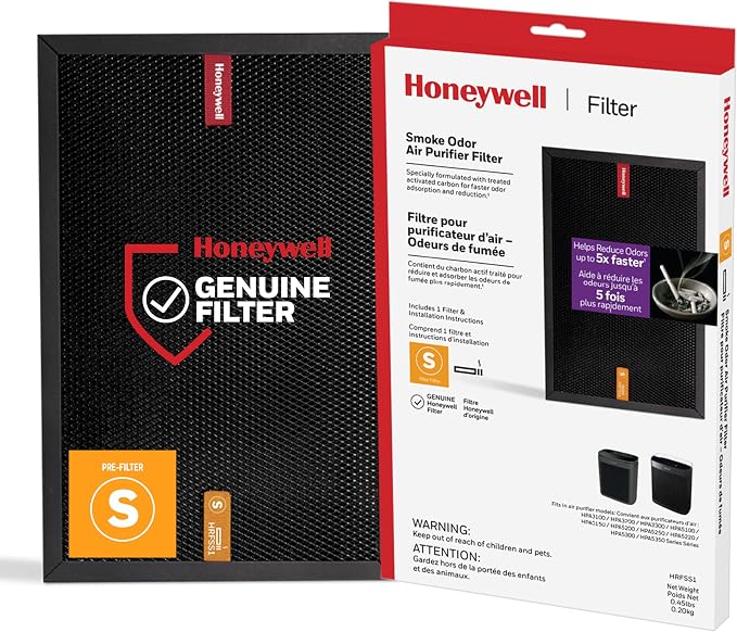 Honeywell Air Purifier Filter for Smoke Odor – Filter S for HPA3000 PowerPlus by HoneywellPluggedIn