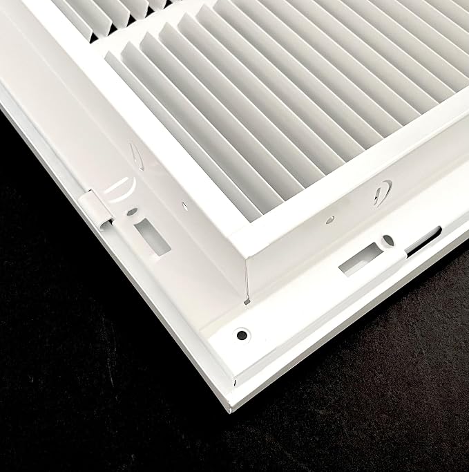 16" wx20 h Stamped face Steel Filter Return Grille White Powder Coating - Image 3