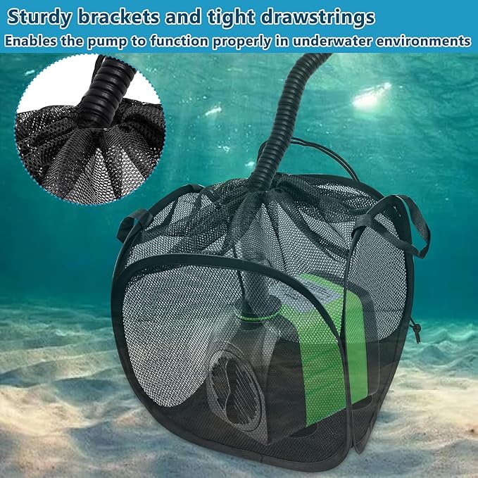 1Pcs Pop Up Pond Filter Bag 10inch Stainless Steel Wire Water Pump Barrier Box - Image 6