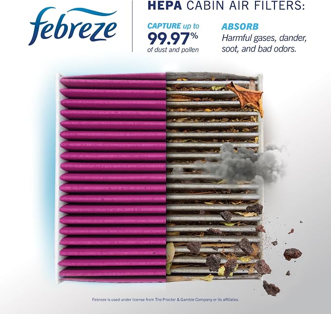 Febreze Odor Control HEPA Cabin Air Filter by PUREFLOW RZ18096H Fits 2016-2020 - Image 3