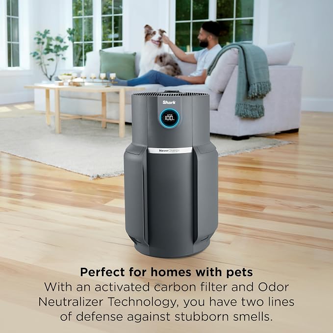 Shark Air Purifier for Home, NeverChange Max, 300 sq. ft. for Large Room - Image 9
