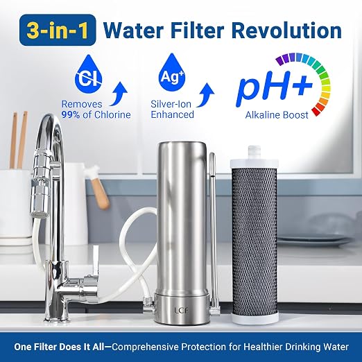 LCF Alkaline Countertop Water Filter,   Enhanced 6-Stage - Image 5